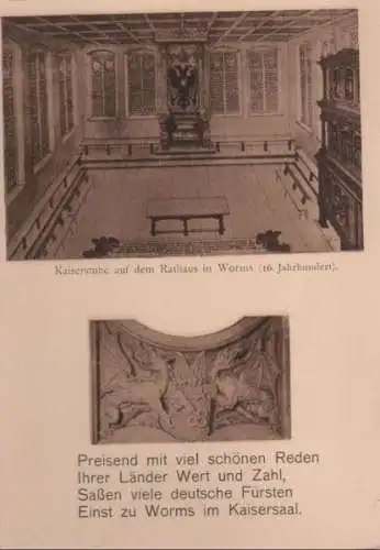 Worms - Rathaus, Kaiserstube - ca. 1935