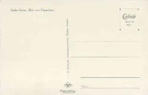 Baden-Baden - Blick vom Friesenberg