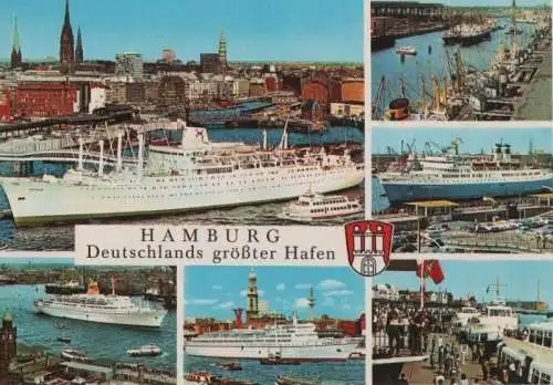 Hamburg - u.a. Hafenanlagen - ca. 1980