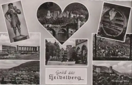 Heidelberg - u.a. Großes Faß - ca. 1960