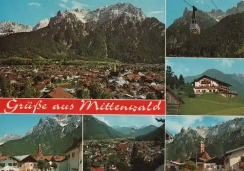 Mittenwald - 6 Teilbilder - ca. 1980