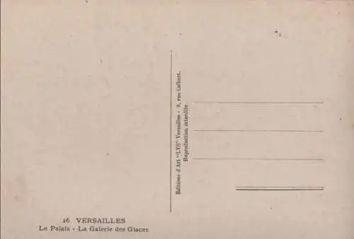 Frankreich - Versailles - Frankreich - Palais - Galerie des Glaces