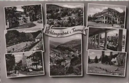 Schlangenbad - u.a. Ortsansicht - 1961