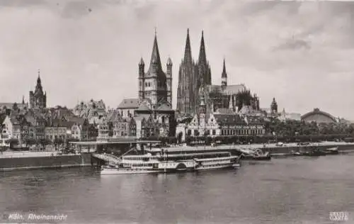 Köln - Rheinansicht - ca. 1955