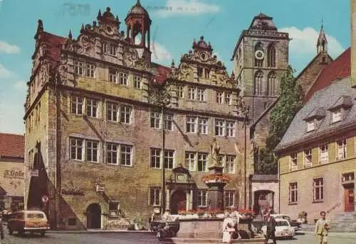 Bad Hersfeld - Rathaus mit Lullusbrunnen - 1966