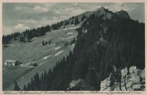 Allgäuer Alpen - Blick von der Stuhlwand auf Grüntenhaus - 1927