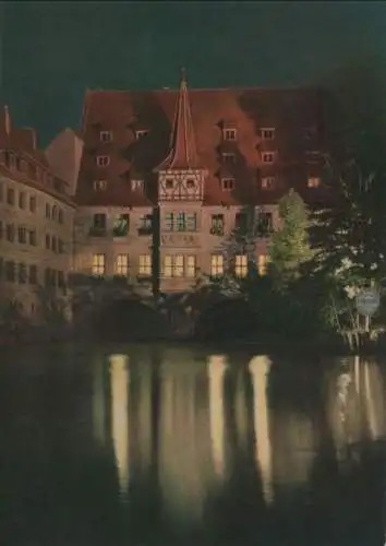 Nürnberg - Pegnitzpartie mit Heilig-Geist-Spital - ca. 1975