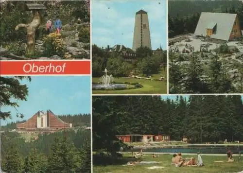 Oberhof - u.a. Blick zu den Erholungsheimen - 1986