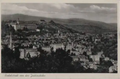 Rudolstadt - von der Justinshöhe - 1951