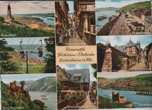 Rüdesheim - u.a. Drahtseilbahn - 1963