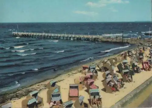 Kühlungsborn - Ost, Blick zur Seebrücke - 1966