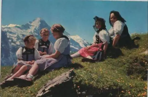 Schweiz - Schweiz - Berner Oberland - Trachtenkinder - ca. 1970