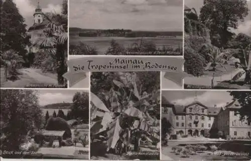 Mainau - u.a. Blick auf den See - ca. 1960