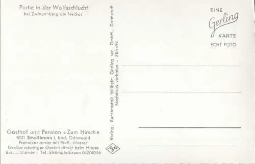 Zwingenberg (Baden) - Wolfsschlucht