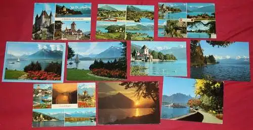 10 Ansichtskarten Thuner See / Thunersee (Postkarten, Paket, Konvolut, Lot)