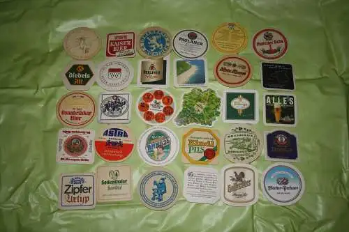 Paket mit 30 Bierdeckeln (Bierdeckel, Paket, Konvolut, Lot) - BDP 0012