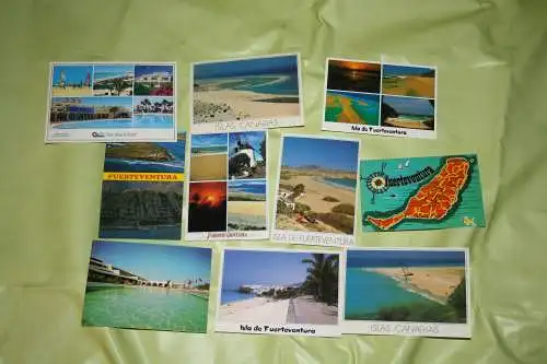 10 Ansichtskarten Fuerteventura (Postkarten, Paket, Konvolut, Lot)