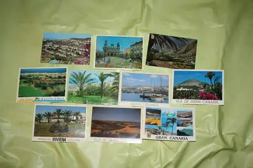 10 Ansichtskarten Gran Canaria (Postkarten, Paket, Konvolut, Lot)