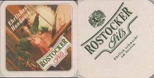 Bierdeckel quadratisch - Rostocker