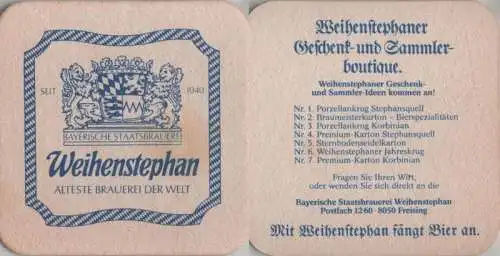 Bierdeckel quadratisch - Weihenstephan