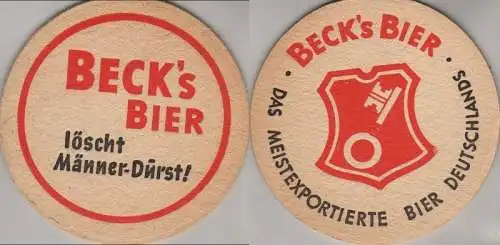 Bierdeckel rund - Becks