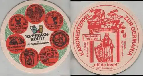 Bierdeckel rund - Äppelwoi