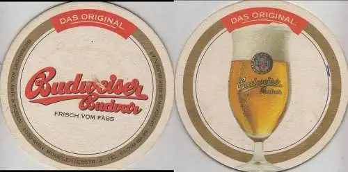 Bierdeckel rund - Budweiser (Tschechien)