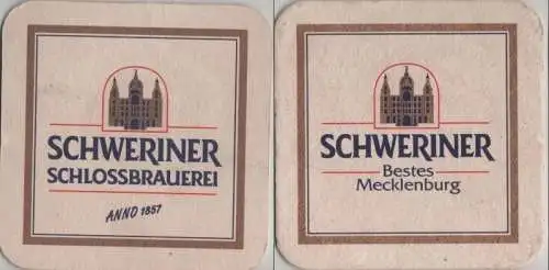 Bierdeckel quadratisch - Schweriner