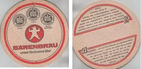 Bierdeckel rund - Bärenbräu Herborn - Nadelloch