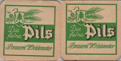 Bierdeckel quadratisch - Weideneder