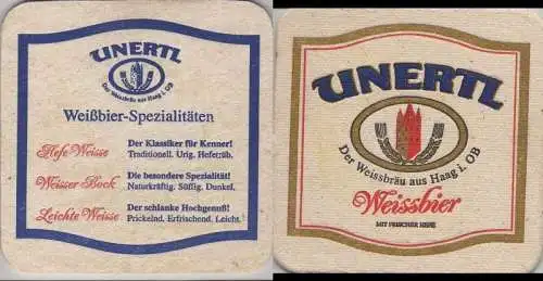 Bierdeckel quadratisch - Unertl