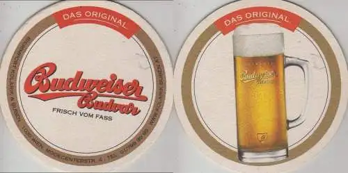 Bierdeckel rund - Budweiser (Tschechien)