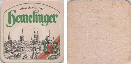 Bierdeckel quadratisch - Hemelinger - anno 1880