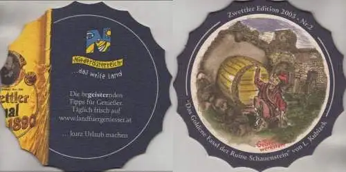 Bierdeckel Sonderform - Zwettler