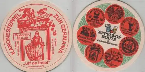 Bierdeckel rund - Äppelwoi