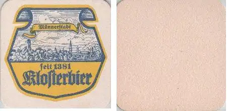 Bierdeckel quadratisch - Klosterbier Münnerstadt