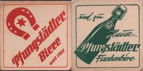 Bierdeckel quadratisch - Pfungstädter