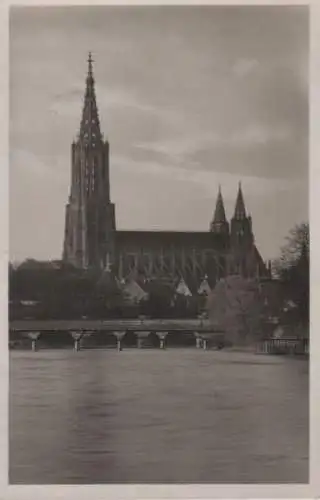 Ulm - Blick auf das Münster - ca. 1955