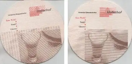 Bierdeckel rund - Hotel Unterhof - Diessenhofen Schweiz