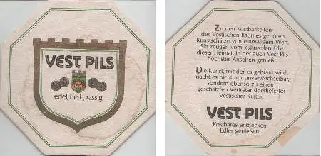 Bierdeckel 8-eckig - Vest - edel herb rassig