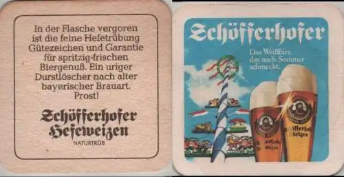 Bierdeckel quadratisch - Schöfferhofer