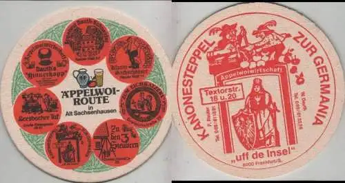 Bierdeckel rund - Äppelwoi