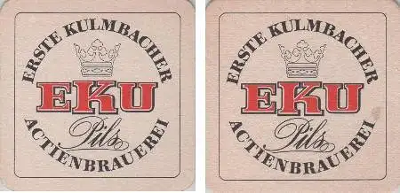 Bierdeckel quadratisch - Eku Kulmbacher Actienbrauerei