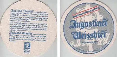 Bierdeckel rund - Augustiner Weissbier mit edelster Hefe