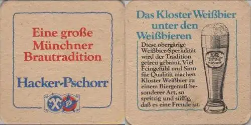 Bierdeckel quadratisch - Hacker-Pschorr