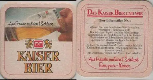 Bierdeckel quadratisch - Kaiser