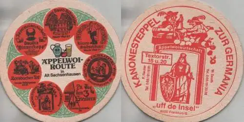 Bierdeckel rund - Äppelwoi