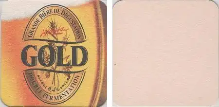 Bierdeckel quadratisch - Gold