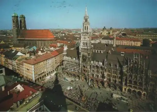 München - Dom und Neues Rathaus