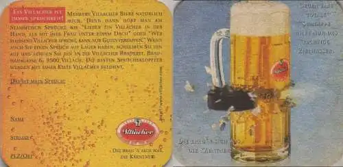 Bierdeckel quadratisch - Villacher